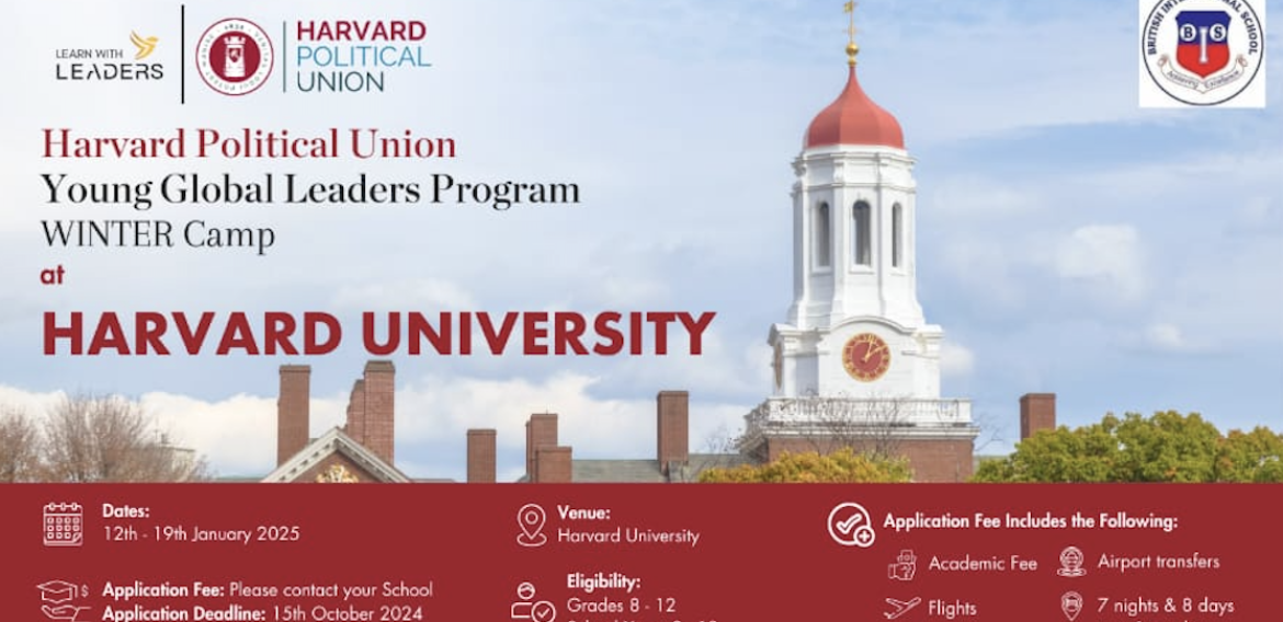 Harvard Political Union Young Global Leaders Program WINTER Camp at HARVARD UNIVERSITY